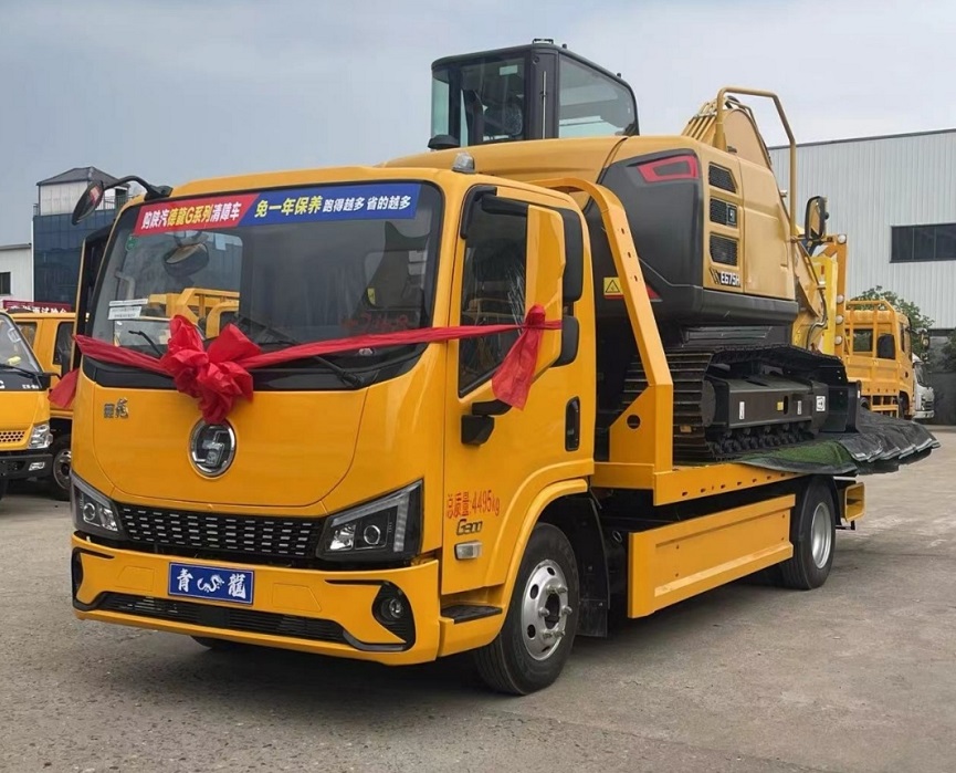 陕汽德龍《青龍》3600轴距蓝牌清障车